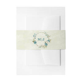 Cintas Para Invitaciones boda de flores azules blancas