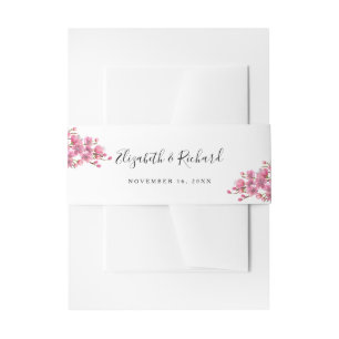 Cintas Para Invitaciones Boda de flores de cerezo rosado