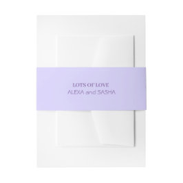 Cintas Para Invitaciones Boda de flores de lila púrpura ligera elegante