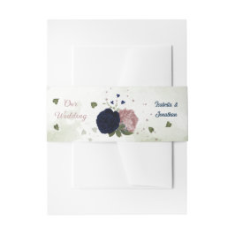 Cintas Para Invitaciones boda de flores de marina rosa