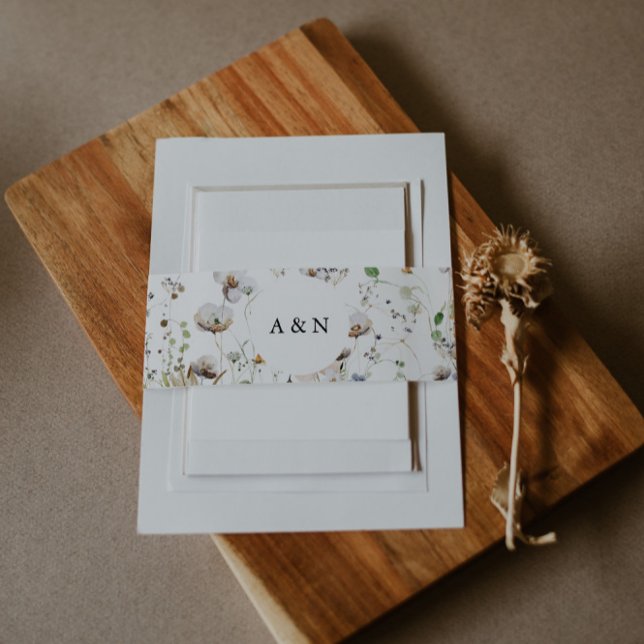 Cintas Para Invitaciones Boda de flores silvestres (Subido por el creador)