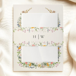 Cintas Para Invitaciones Boda de flores silvestres