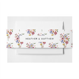 Cintas Para Invitaciones Boda de flores silvestres