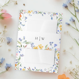 Cintas Para Invitaciones Boda de flores silvestres