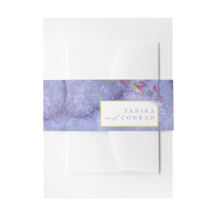 Cintas Para Invitaciones Boda de flores silvestres color de agua Textura Pe