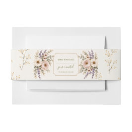 Cintas Para Invitaciones Boda de flores silvestres elegantes