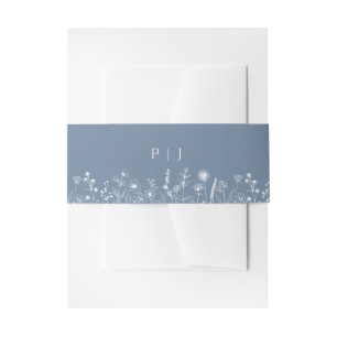 Cintas Para Invitaciones Boda de flores silvestres Minimalistas simples