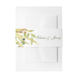 Cintas Para Invitaciones Boda de follaje dorado