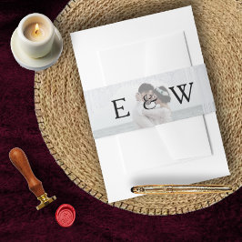 Cintas Para Invitaciones Boda de fotografía monograma simple y elegante