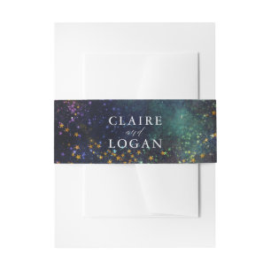Cintas Para Invitaciones Boda de Galaxia Celeste Noche Starry