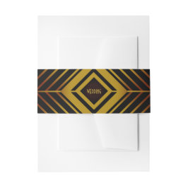 Cintas Para Invitaciones Boda de Gatsby Gold 2020
