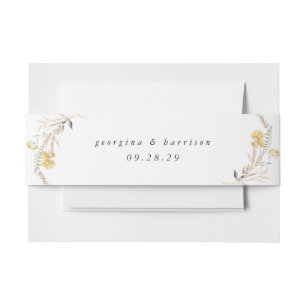 Cintas Para Invitaciones Boda de girasoles al final del verano