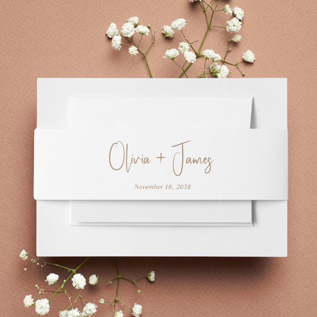Cintas Para Invitaciones Boda de guión dorado de moda (Subido por el creador)