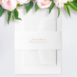 Cintas Para Invitaciones Boda De Guión Elegante Rosa