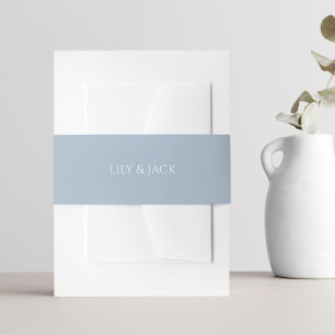 Cintas Para Invitaciones Boda de hidrangea azul y blanca de moda