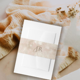 Cintas Para Invitaciones Boda de hoja de palma tropical cepillado de oro