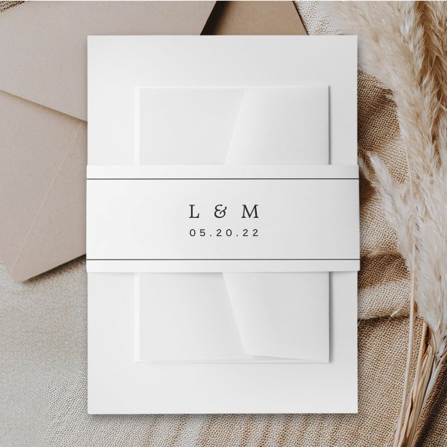 Cintas Para Invitaciones Boda de Iniciales Clásicas Modernas (Subido por el creador)