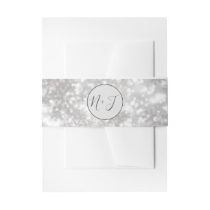 Cintas Para Invitaciones Boda de invierno de copos de nieve blancos