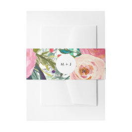 Cintas Para Invitaciones Boda de jardín de flores de color acuático colorid