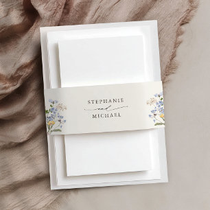 Cintas Para Invitaciones Boda de jardín de flores silvestres de primavera c