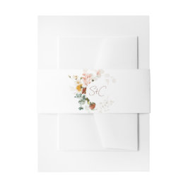 Cintas Para Invitaciones Boda de jardín floral de flores silvestres boho rú