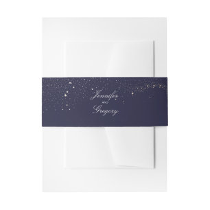 Cintas Para Invitaciones Boda de la Armada de las Estrellas Nocturnas