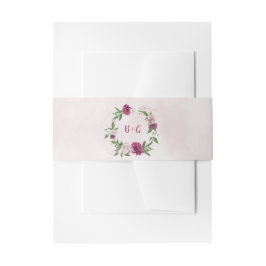 Cintas Para Invitaciones Boda de la vegetación burdeos mauve rosa