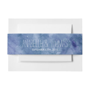 Cintas Para Invitaciones Boda de lavado de color azul