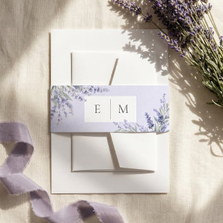 Cintas Para Invitaciones Boda de Lavanda Púrpura