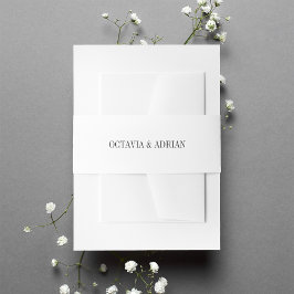 Cintas Para Invitaciones Boda de letras negras blancas + cenizas