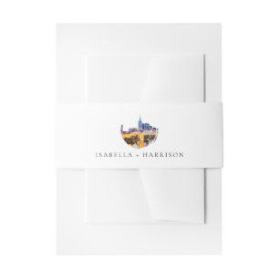 Cintas Para Invitaciones Boda de línea aérea de Nashville 