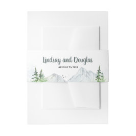 Cintas Para Invitaciones Boda de los Montes Woodland