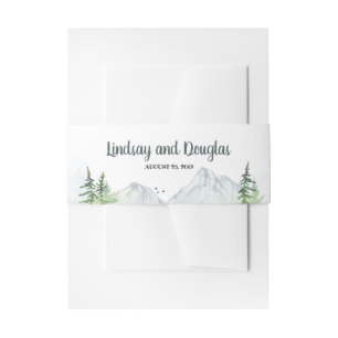 Cintas Para Invitaciones Boda de los Montes Woodland