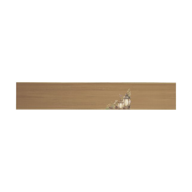 Cintas Para Invitaciones Boda de Madera Rústica de Oro de Lujo (Superficie plana)