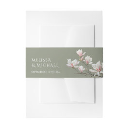 Cintas Para Invitaciones Boda de magnolia de bellas artes