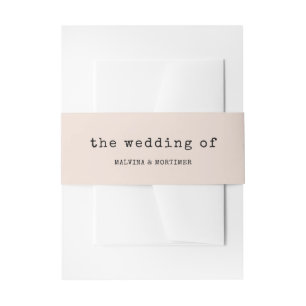 Cintas Para Invitaciones Boda de máquina de escribir minimalista