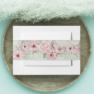 Cintas Para Invitaciones Boda de Mint Peony
