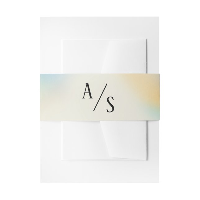 Cintas Para Invitaciones Boda de monograma (Anverso Ejemplo)