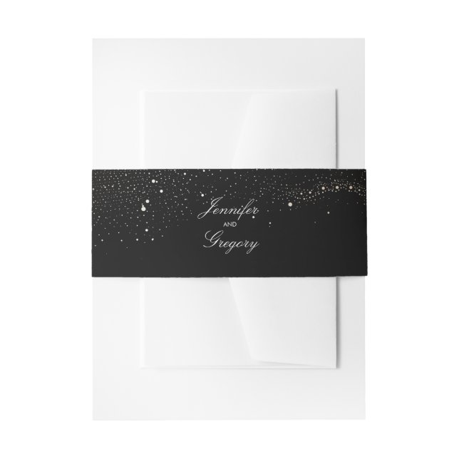 Cintas Para Invitaciones Boda de Night Stars (Anverso Ejemplo)