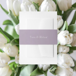 Cintas Para Invitaciones Boda de nombres sencillo y estilizado de Mauve