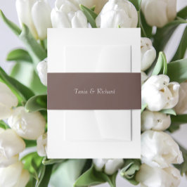 Cintas Para Invitaciones Boda de nombres simple y estilizado