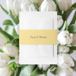 Cintas Para Invitaciones Boda de nombres simple y estilizado de mantequilla