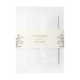 Cintas Para Invitaciones Boda de oro de la flor silvestre de primavera colo