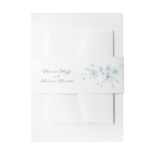Cintas Para Invitaciones Boda de orquídeas azules suaves