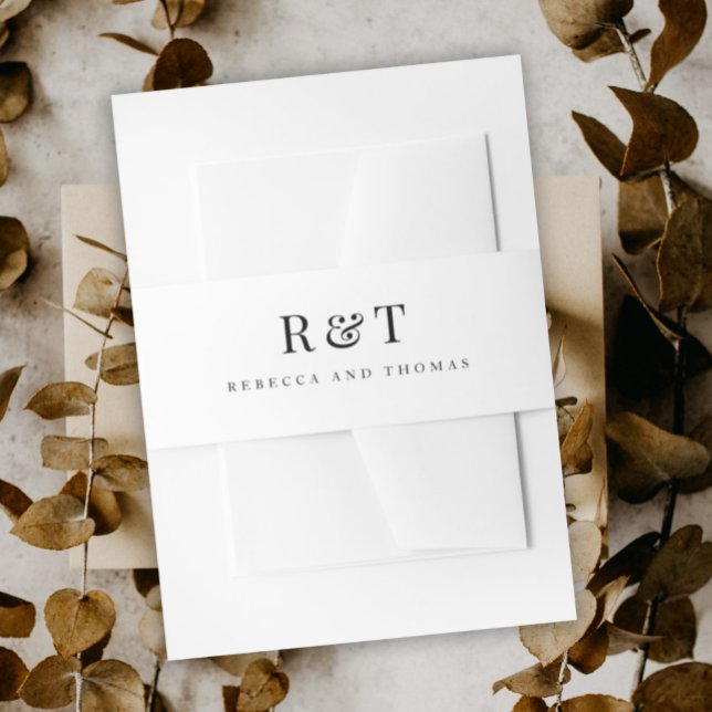 Cintas Para Invitaciones Boda de parejas con monograma (Subido por el creador)