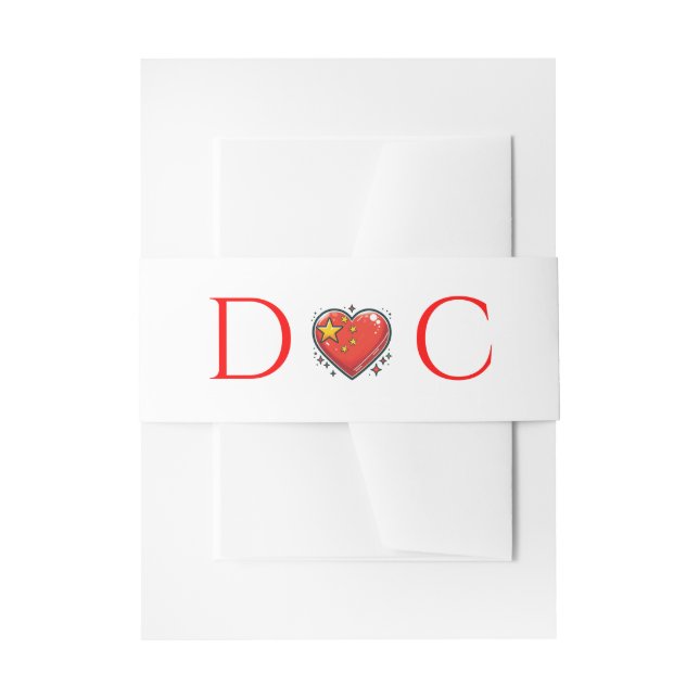 Cintas Para Invitaciones Boda de parejas de China (Anverso Ejemplo)
