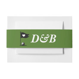 Cintas Para Invitaciones Boda de parejas de golf