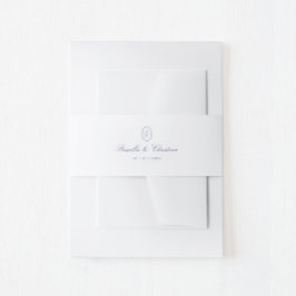 Cintas Para Invitaciones Boda de parejas de monograma de script