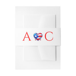 Cintas Para Invitaciones Boda de parejas de Puerto Rico