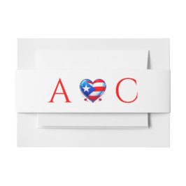 Cintas Para Invitaciones Boda de parejas de Puerto Rico